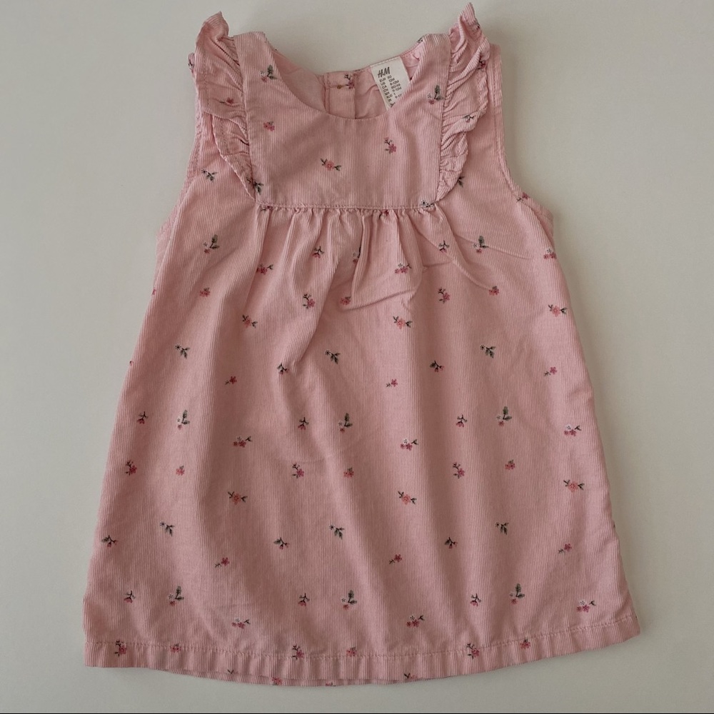 Corduroy Floral Dress